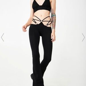 Nightrider strappy flares - dolls kill / black